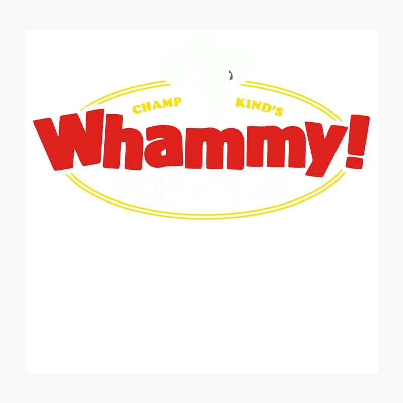 Champ Kind's Whammy: Retro Brand Typography Logo Throw Pillow