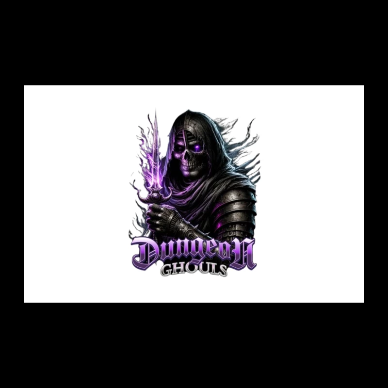 Ethereal Dark Knight with Purple Magic - Dungeon Ghouls Travel Mug