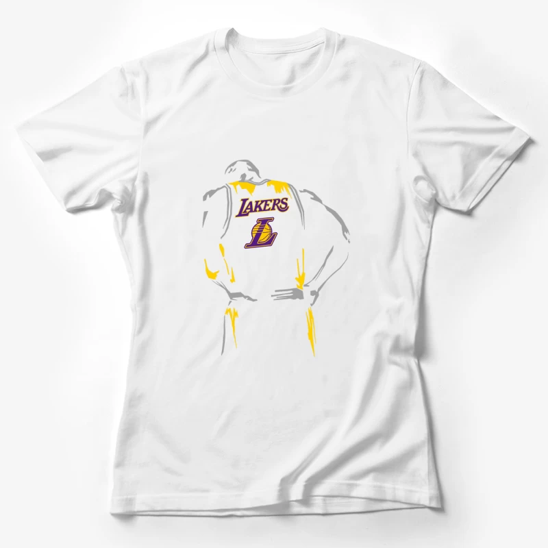 Lakers Basketball-Silhouette Damen T-Shirt