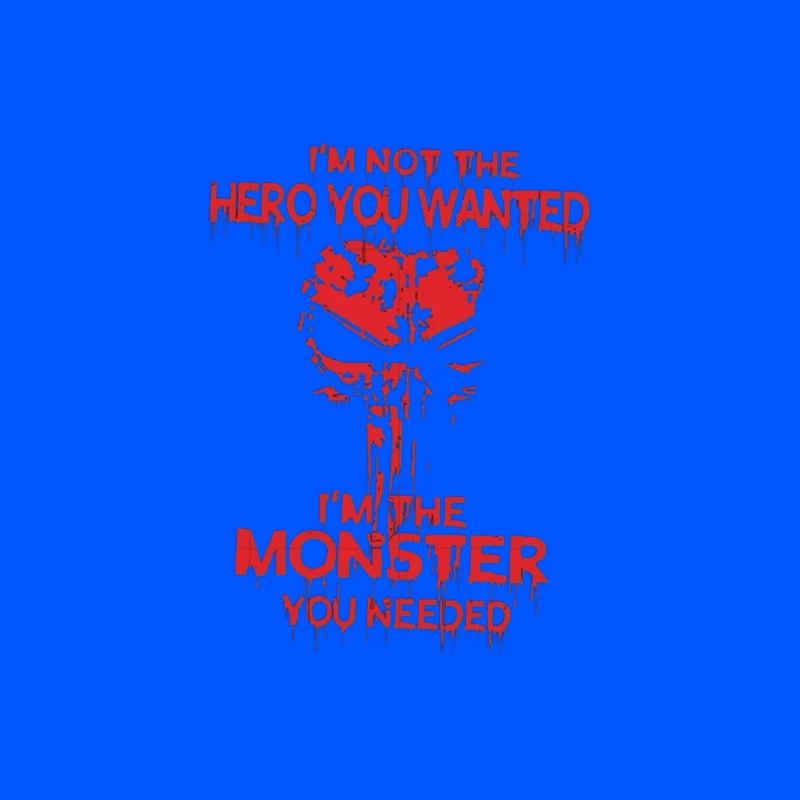 Hero vs Monster Quote Design Tapestry