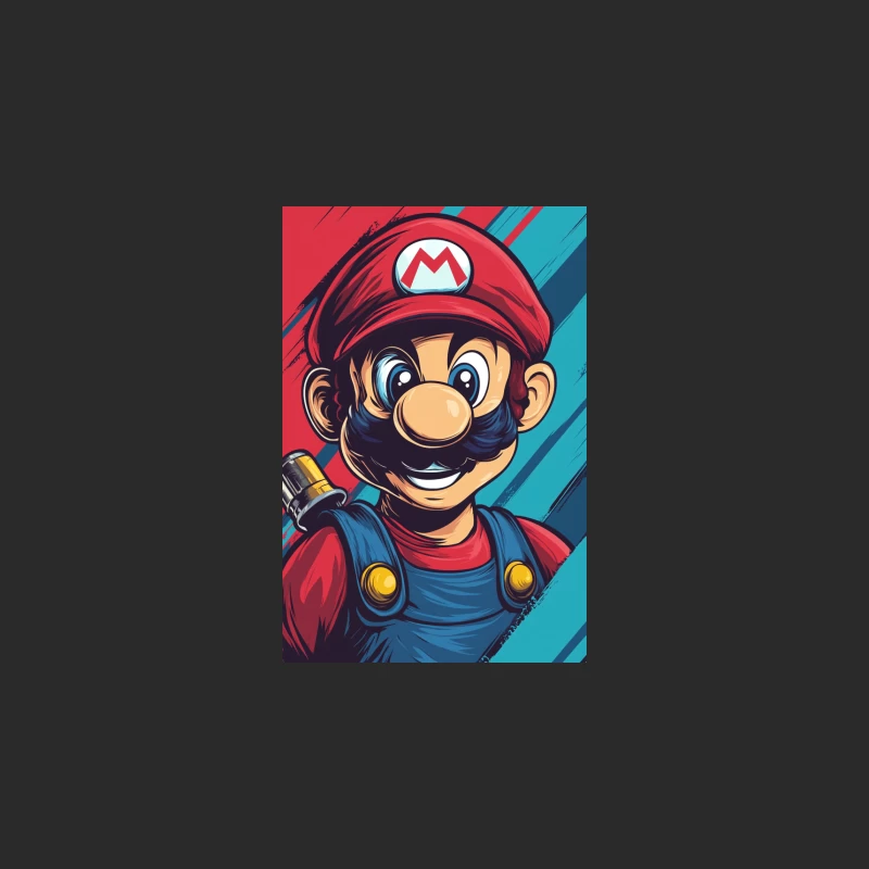 Iconic Mario Portrait: Nintendo's Beloved Retro Gaming Mascot Baseball Cap