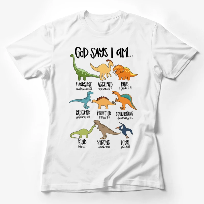 Dinosaurier-Werte für Kinder Damen T-Shirt