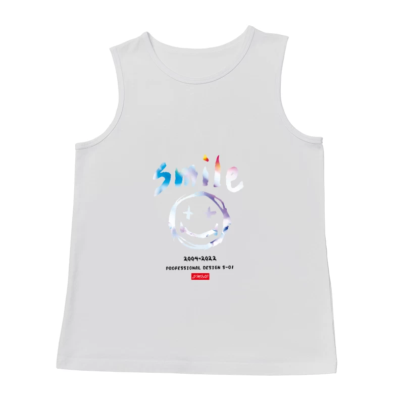 Fröhliches Smiley-Gesicht Design Herren Tanktops