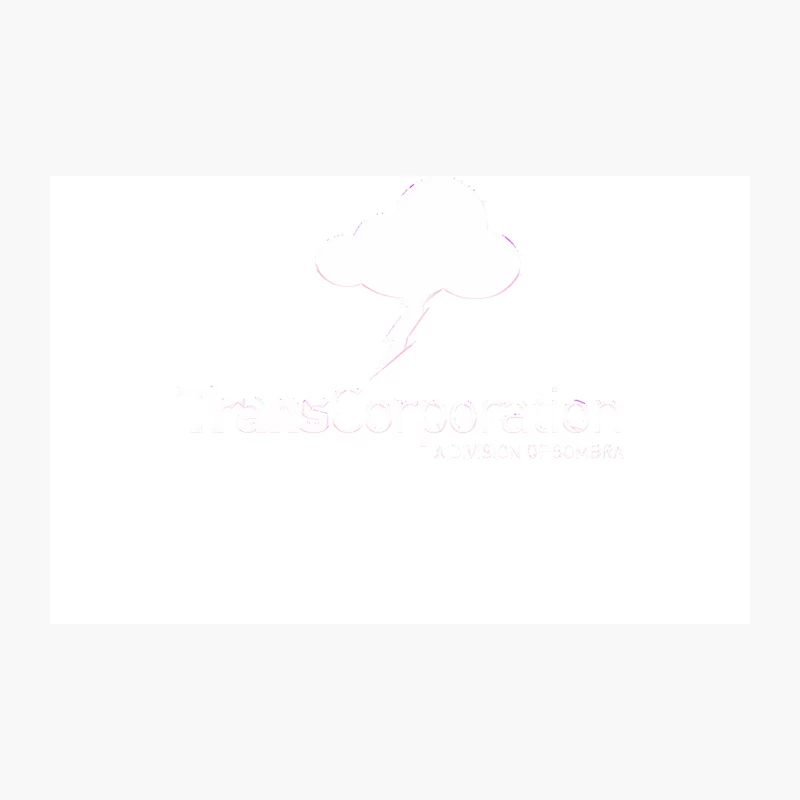 Faint Pink Cloud Logo with Text Outline Travel Mug