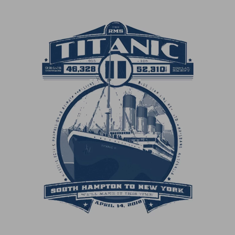 Titanic II Male Pullover Hoodie