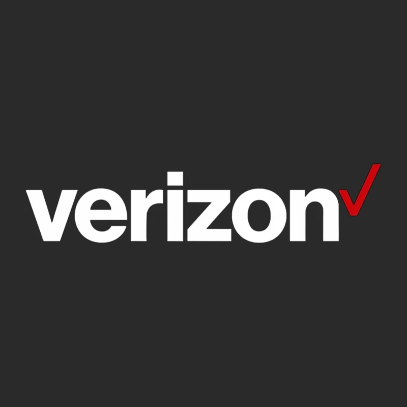 Verizon Corporate Logo with Red Checkmark Baseball Cap