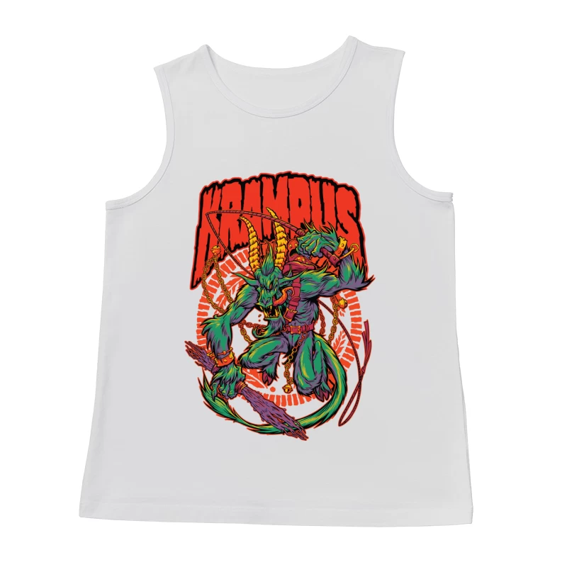 Krampus Holiday Mythology Illustration Male Tank Top