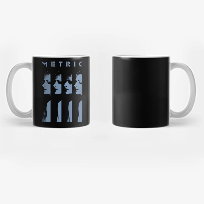 Metric Sliced Blue Coffee Mug