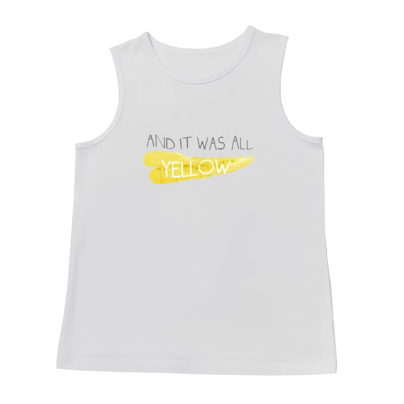 Coldplay Lyrics Yellow Male Tank Top