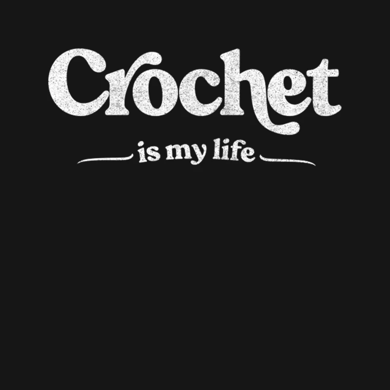 Crocheting Gift Idea  Funny Typography Design Mouse Pad