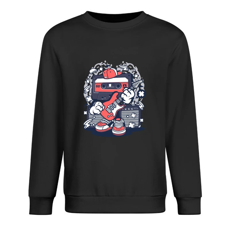 Cassette rétro avec guitare Homme Sweat-shirt à enfiler