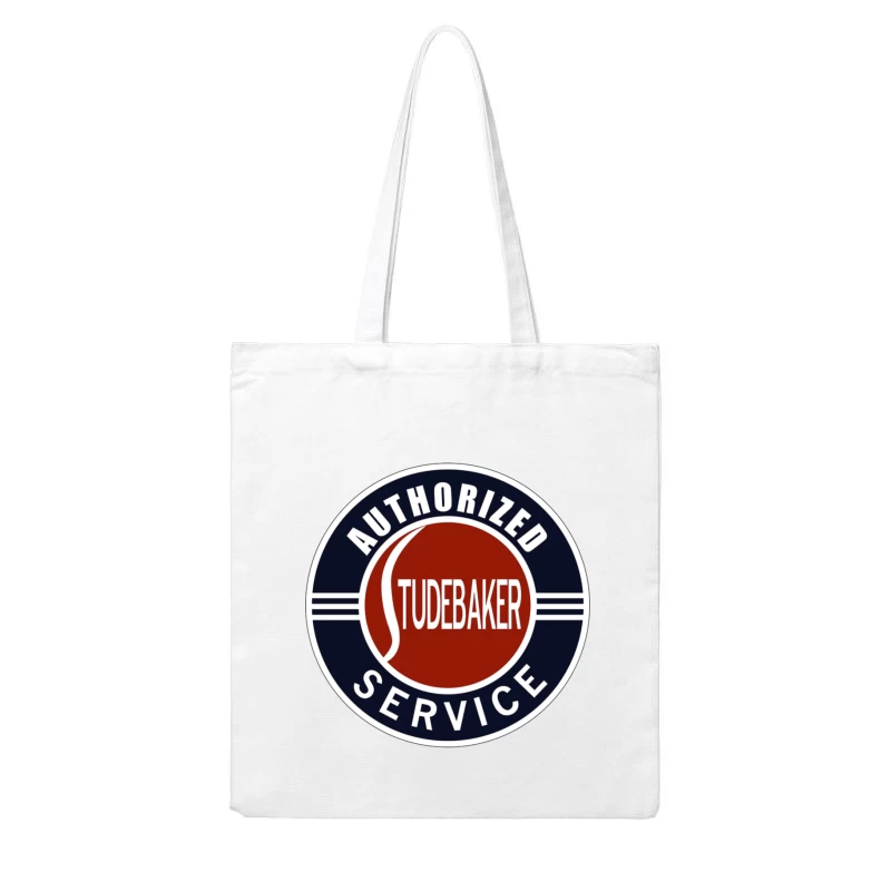 Vintage Authorized Studebaker Service Station Logo Cotton Tote Bag