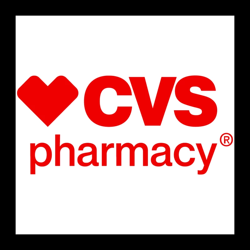 CVS Pharmacy Logo with Red Heart Symbol Pin