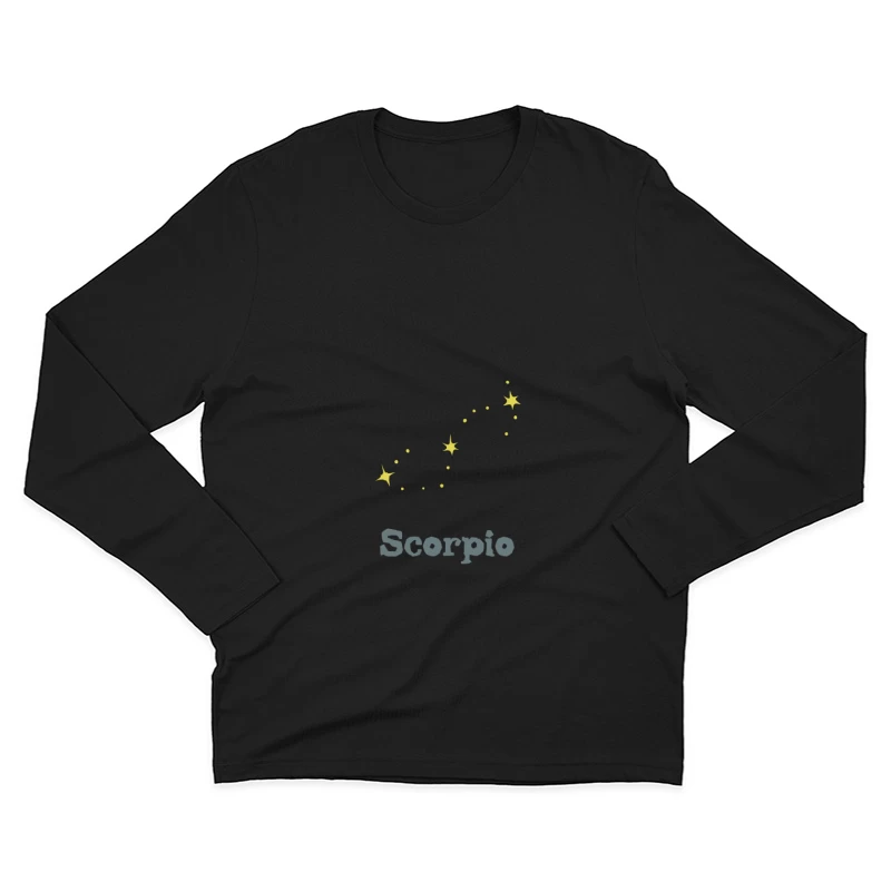Skorpion Sternbild Design Herren Langarm T-Shirt