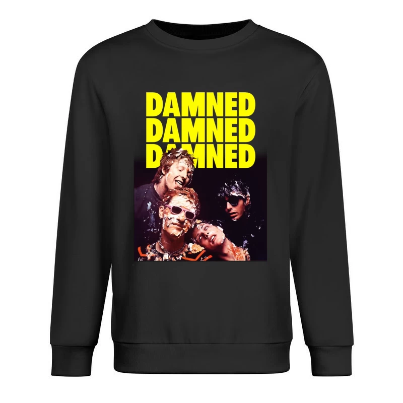 The Damned Punk Rock Band Vintage Album Cover Male Pullover Sweatshirt