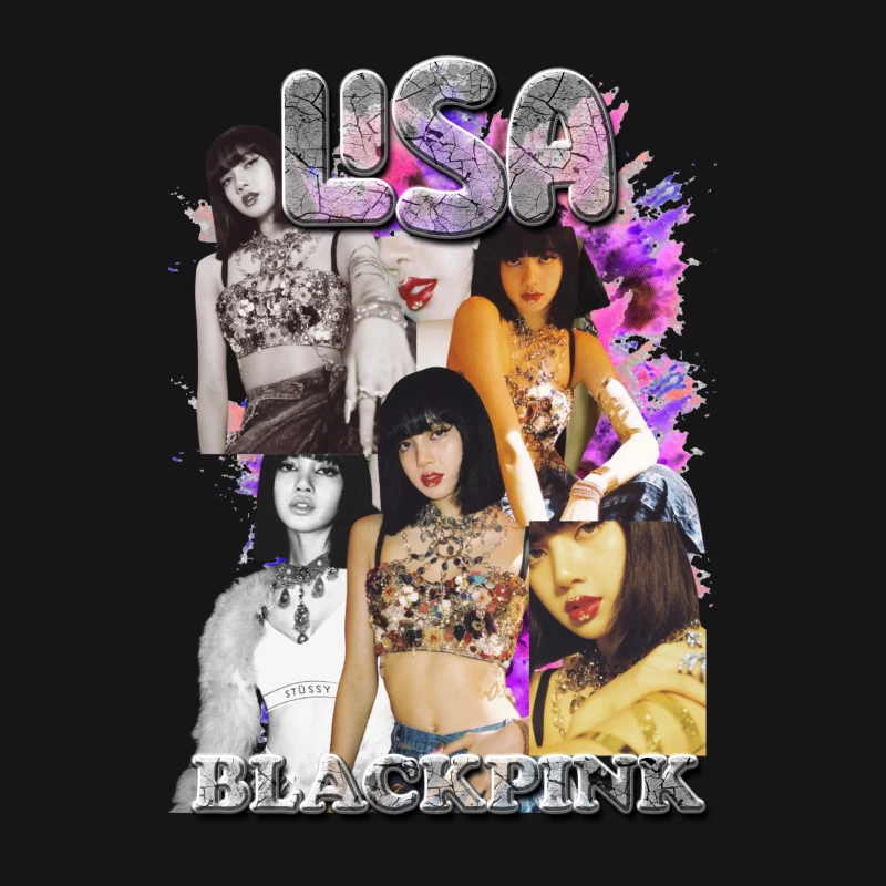 Lisa from BLACKPINK Collage Female Long Sleeve T-Shirt