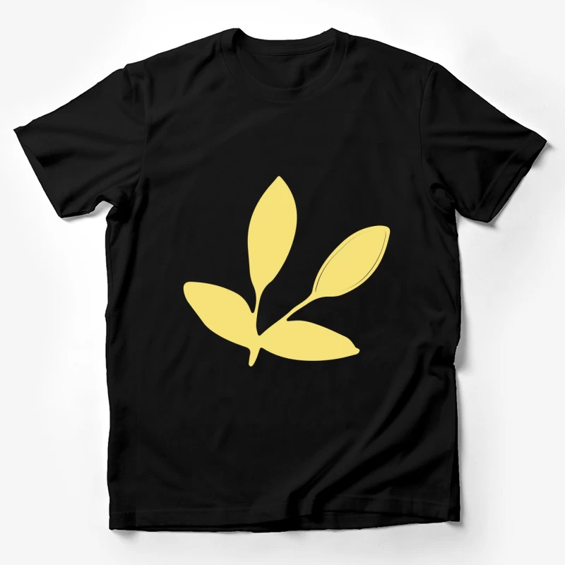 Silhouette de Feuille Minimaliste Homme T-Shirt