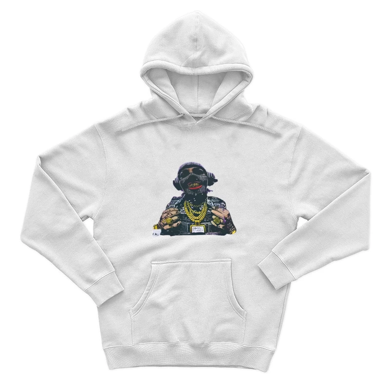 Art de portrait abstrait avec bijoux Homme Sweat à capuche