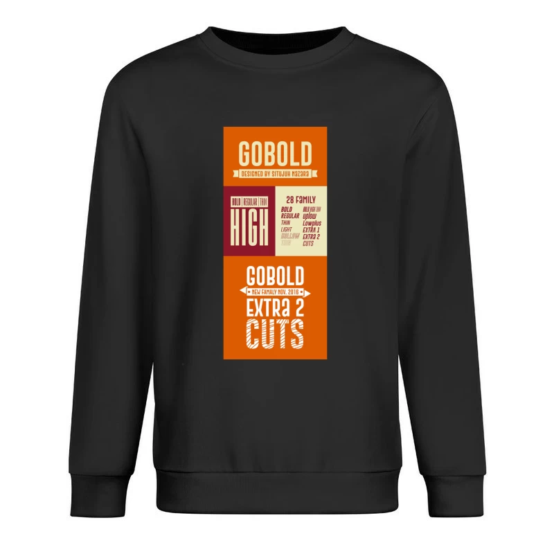 Typographie rétro GoBold Homme Sweat-shirt à enfiler