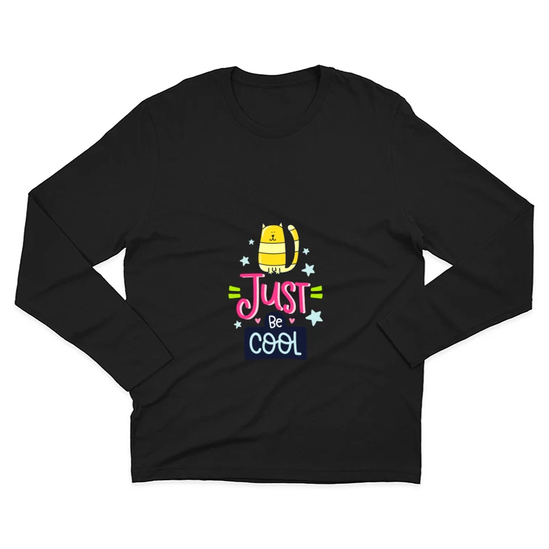 Soyez cool avec un chat mignon Homme Manches Longues T-Shirt