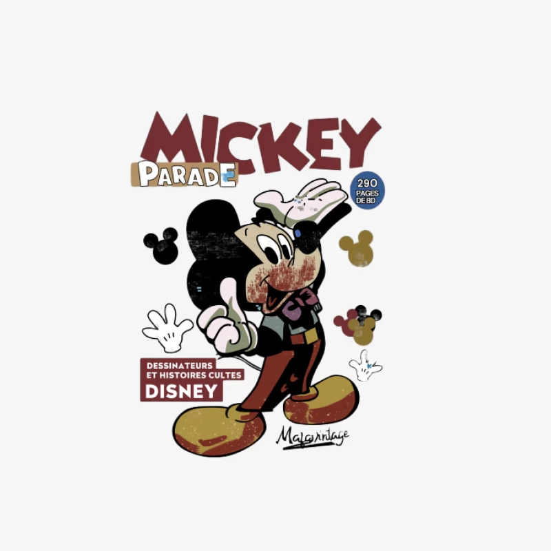 Bande Dessinée de Mickey Mouse Homme Sweat-shirt à enfiler
