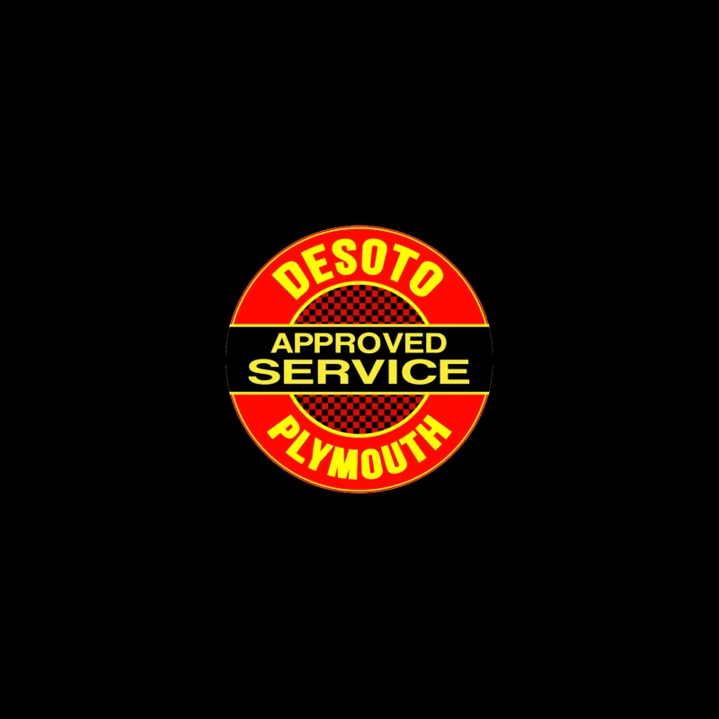 Vintage DeSoto-Plymouth Approved Service Station Logo iPhone Case