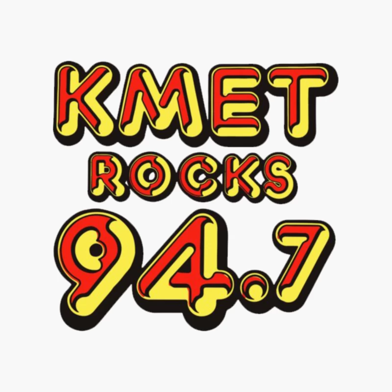 KMET 94.7 Retro Radio Cotton Tote Bag