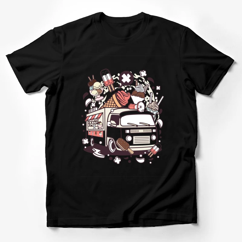 Camion de crème glacée rétro Homme T-Shirt