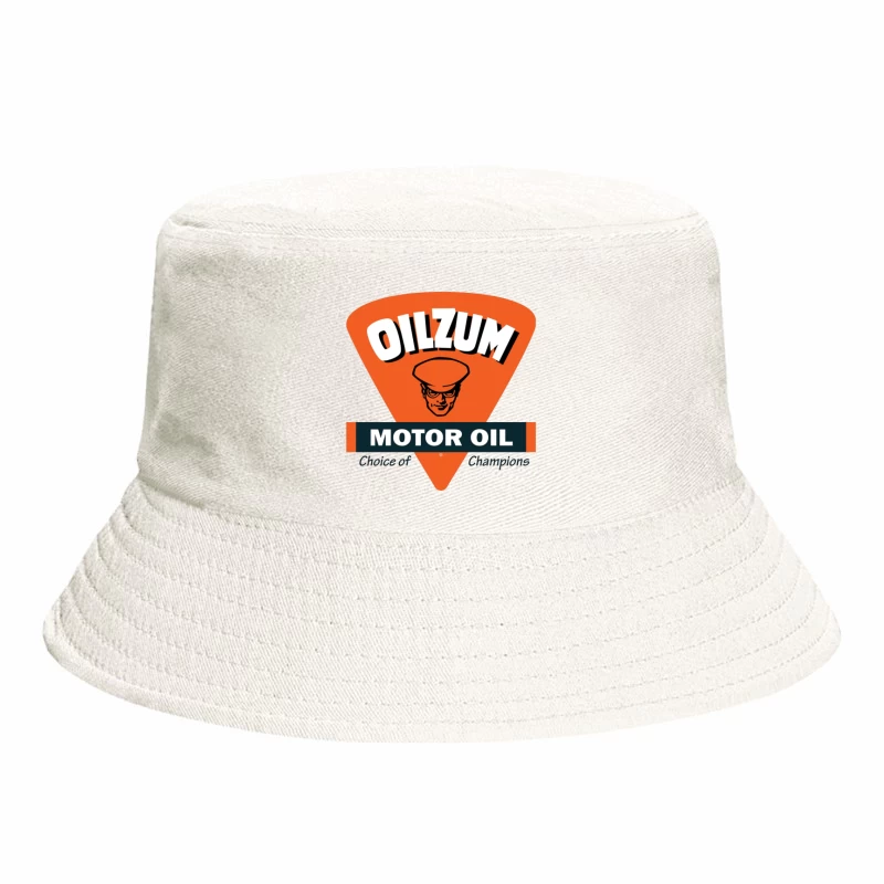 Vintage Oilzum Motor Oil Logo with Retro Design Bucket Hat