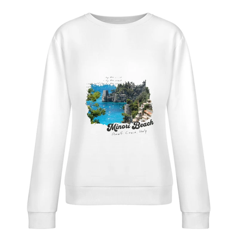Minori Strand an der Amalfiküste Damen Pullover Sweatshirt