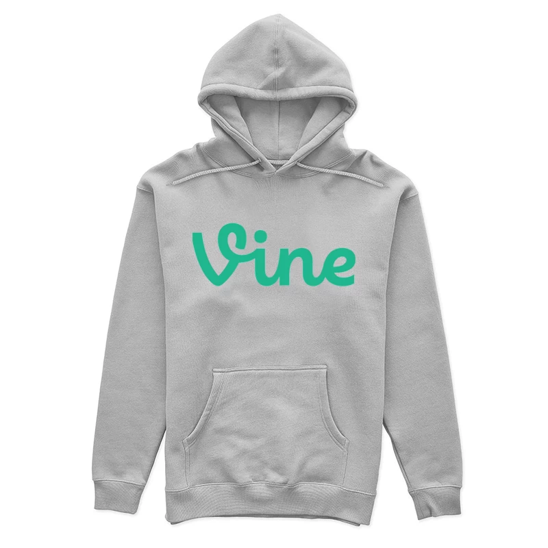 Vine Social Media Platform Green Logo Female Pullover Hoodie