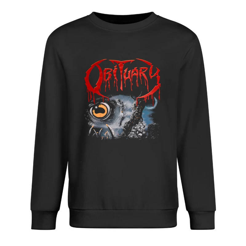 Obituary Slowly We Rot Red Male Pullover Sweatshirt