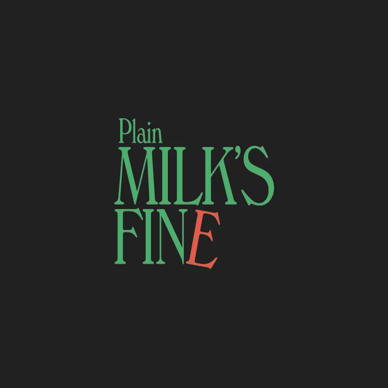 Plain Milk's Fine Typography Design Bucket Hat