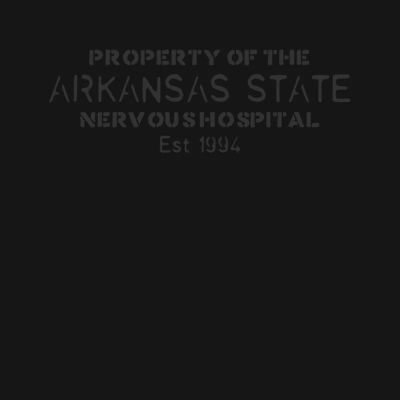 Arkansas State Nervous Hospital Property Label Mouse Pad