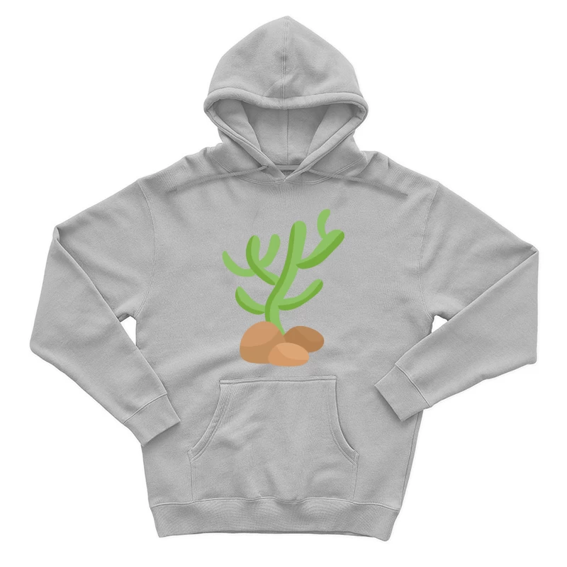 Illustration de cactus sur des rochers Homme Sweat à capuche
