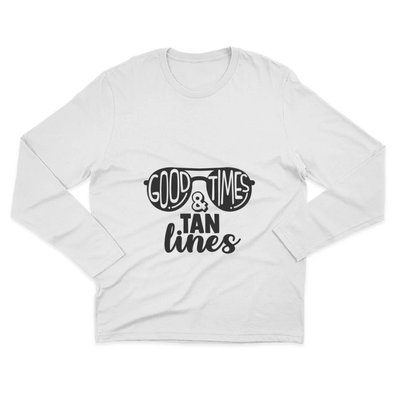 Sommerstimmung mit Sonnenbrillen Herren Langarm T-Shirt