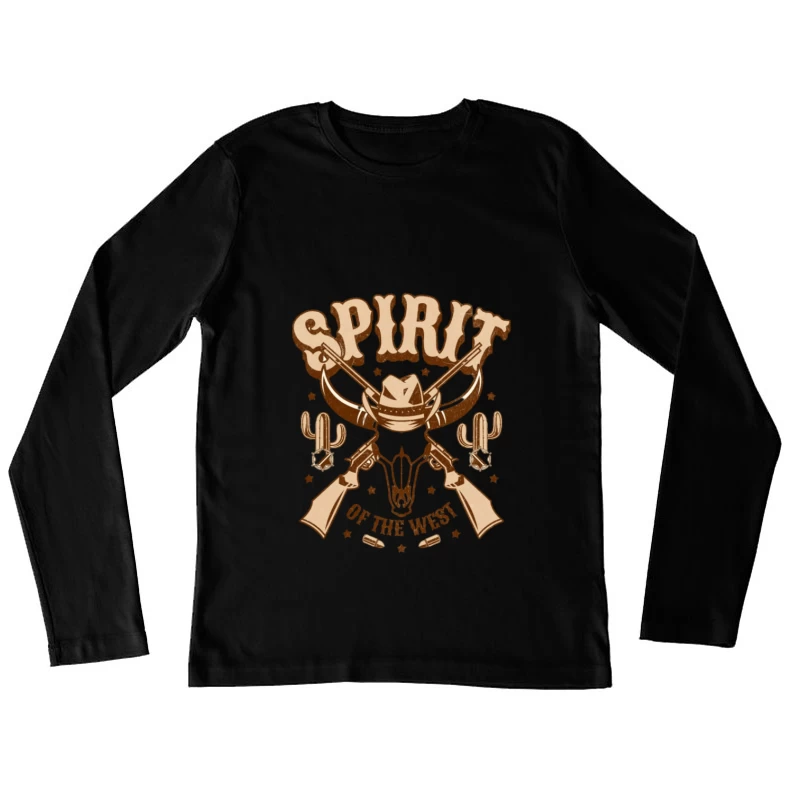 Esprit de l'Ouest Femme Manches Longues T-Shirt
