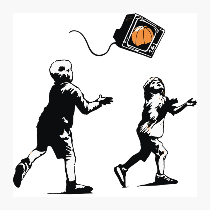 Banksy Kids Play T.V. Ball Pin