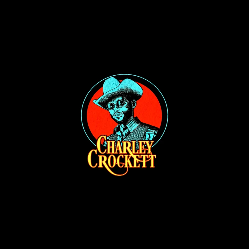 Vintage Charley Crockett Western Music Logo Design Travel Mug