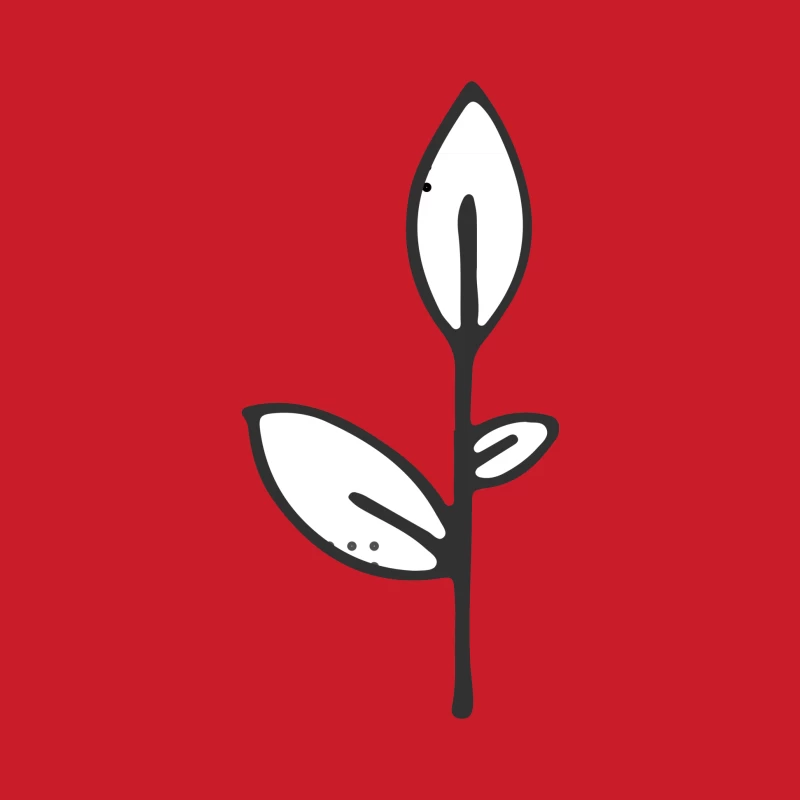 Illustration de plante minimaliste Homme Sweat à capuche