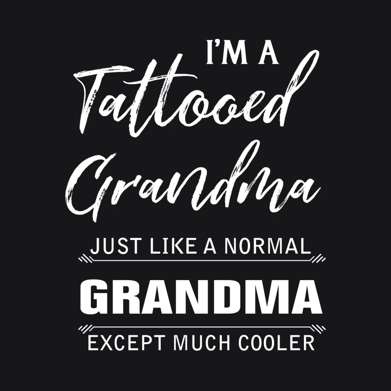 Grandma tatouée et cool Homme Sweat à capuche