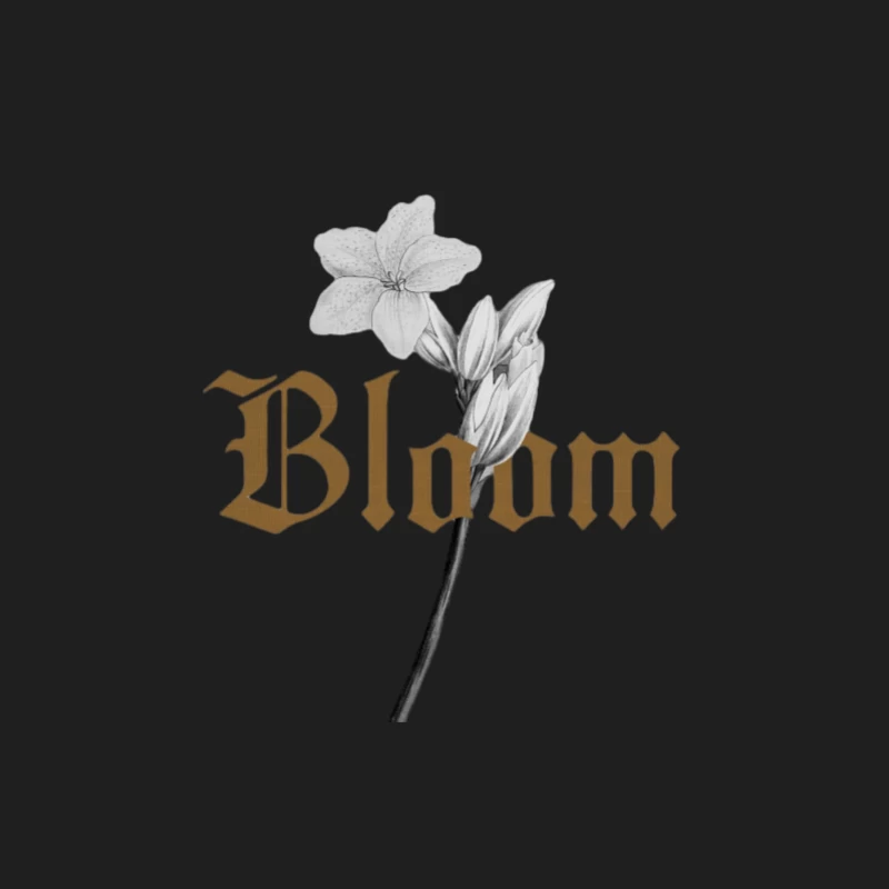 Blume und Gotik-Schrift Herren Tanktops