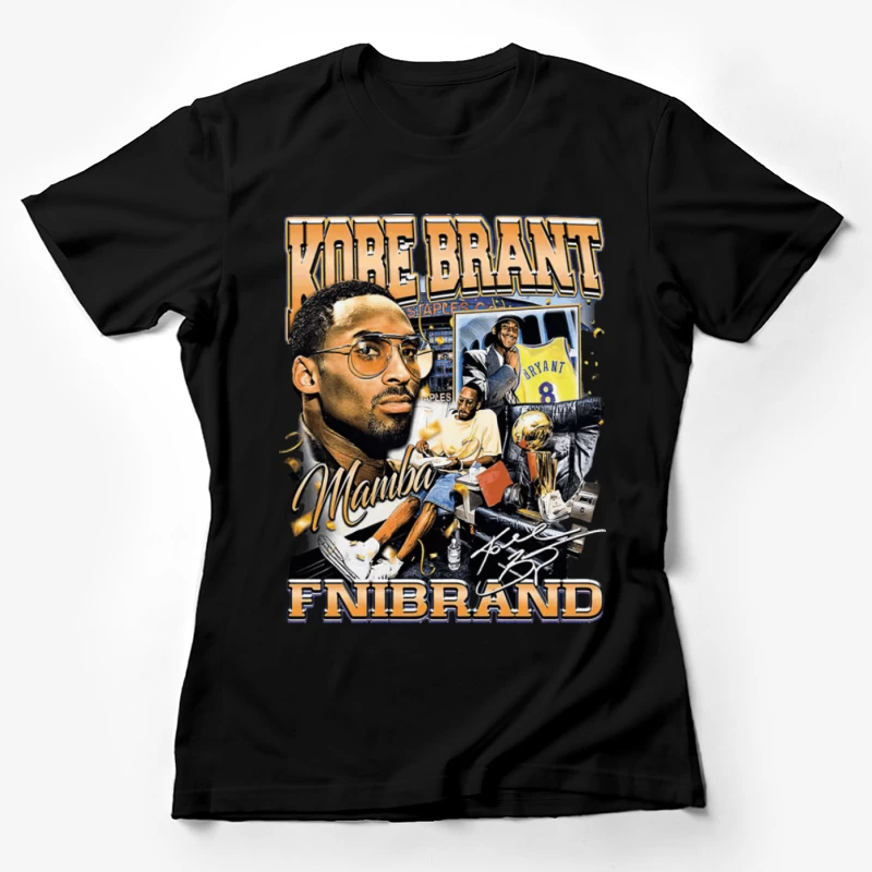 Kobe Bryant Vintage Design mit Lebender Collage Damen T-Shirt