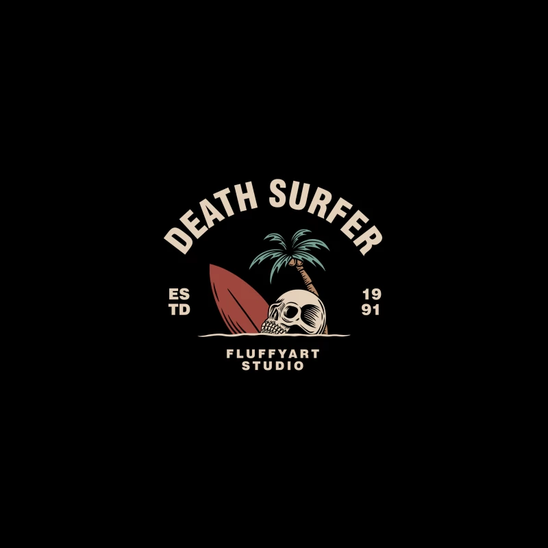 Death Surfer Studio Logo iPhone Case