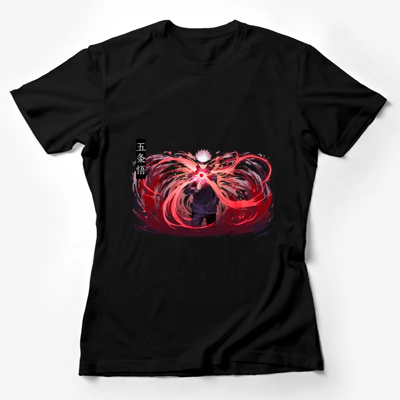 Anime-Charakter mit Energieaura Damen T-Shirt