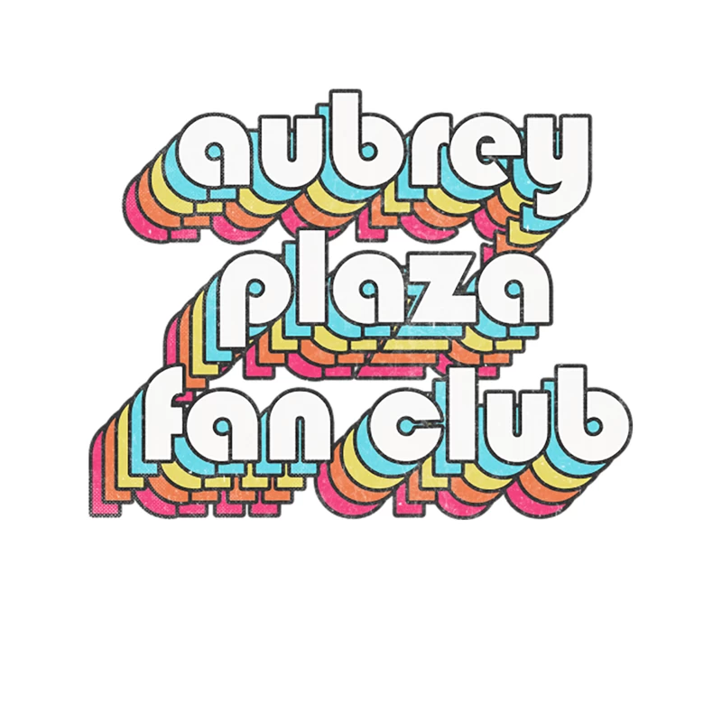 Aubrey Plaza Fan Club  Retro Faded Style Tapestry
