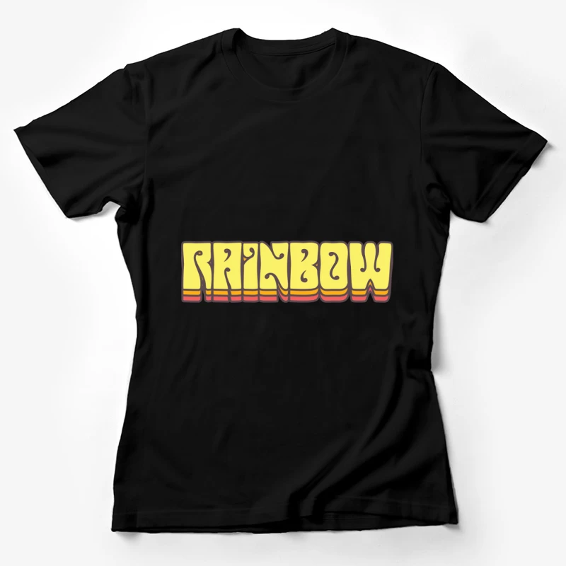 Buntes Retro-Design Damen T-Shirt