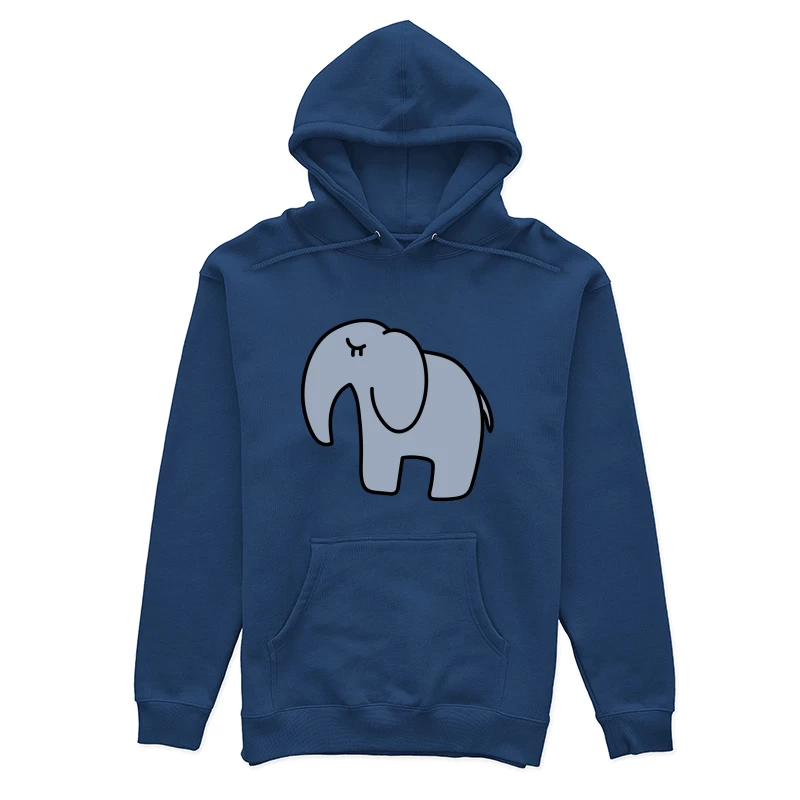 Éléphant dessiné, minimaliste, illustration simple Femme Sweat à capuche