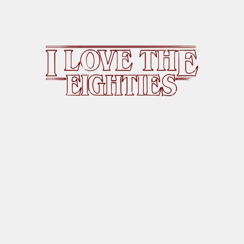 Retro 1980s Nostalgia Typography Male Tank Top