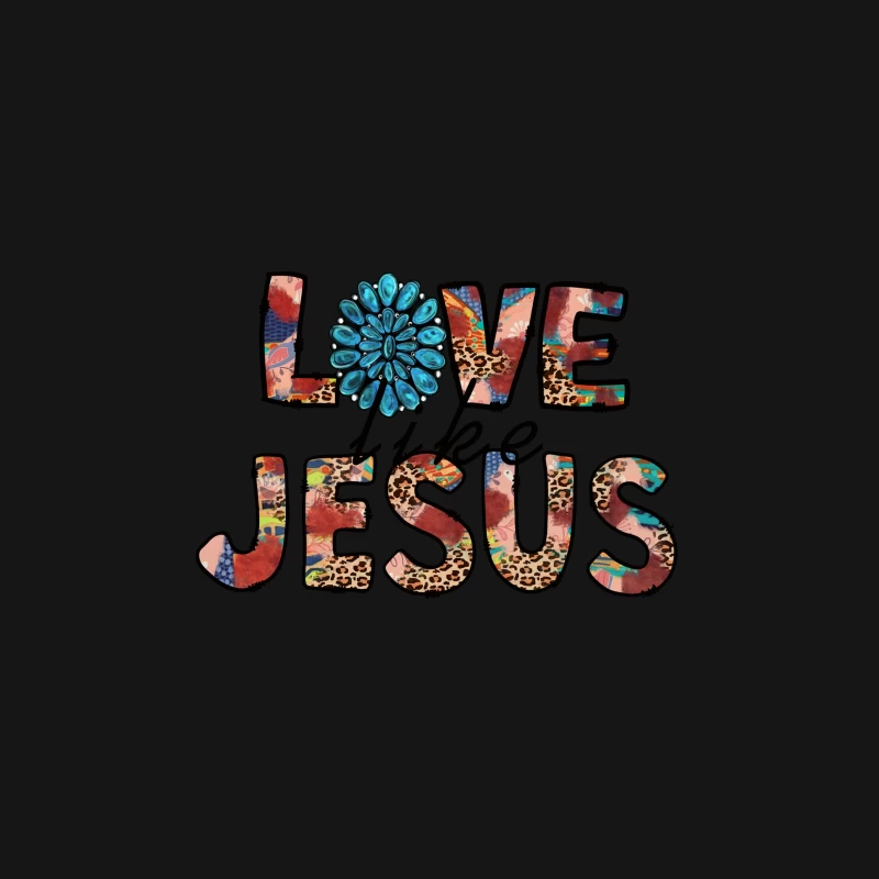 Bunter Liebesbrief an Jesus Herren T-Shirt